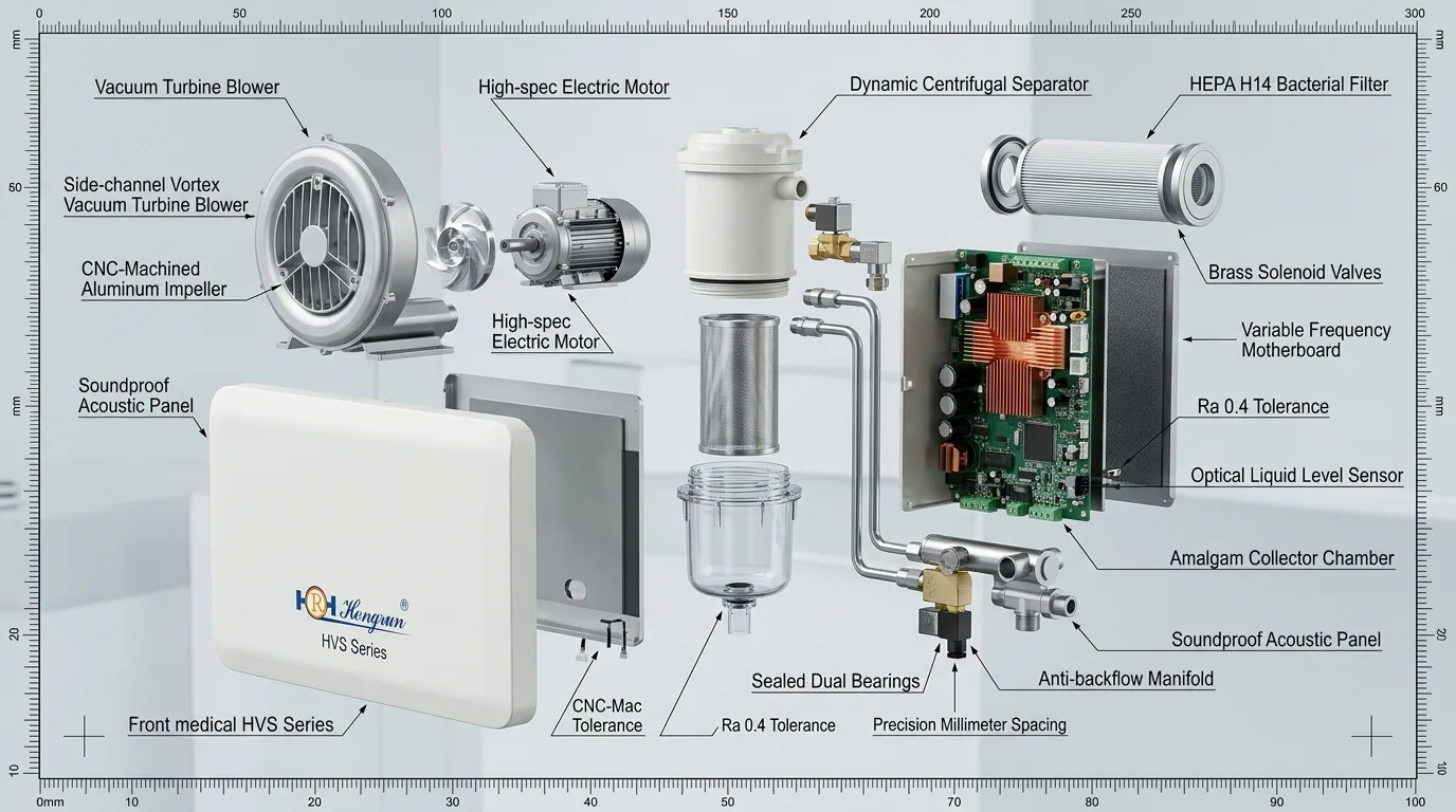 HVS Suction System 3D CAD Exploded View