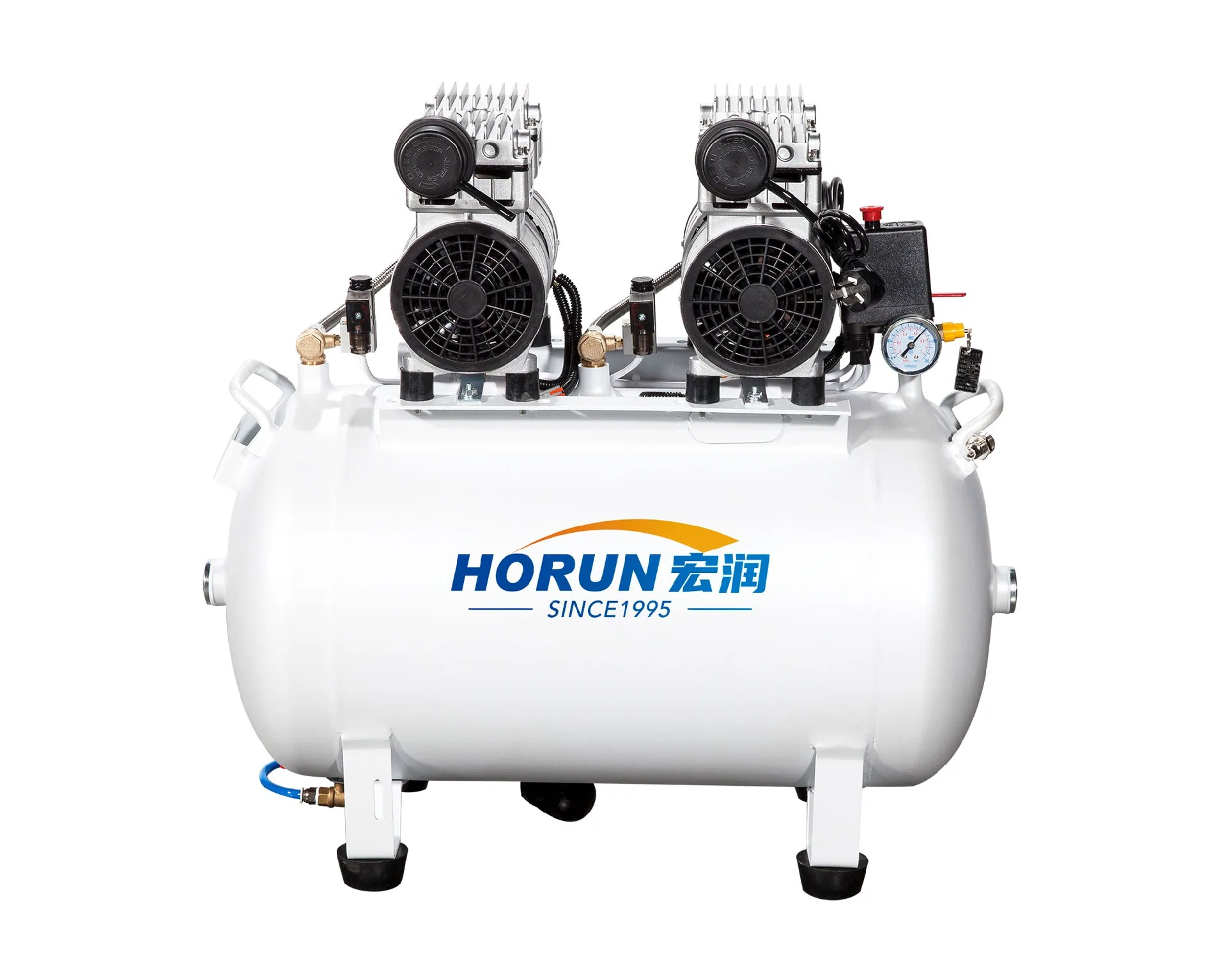 Hongrun HYTG-300 2.2kW 90L Dual Pump Parallel Redundancy Medical Dental Air Compressor